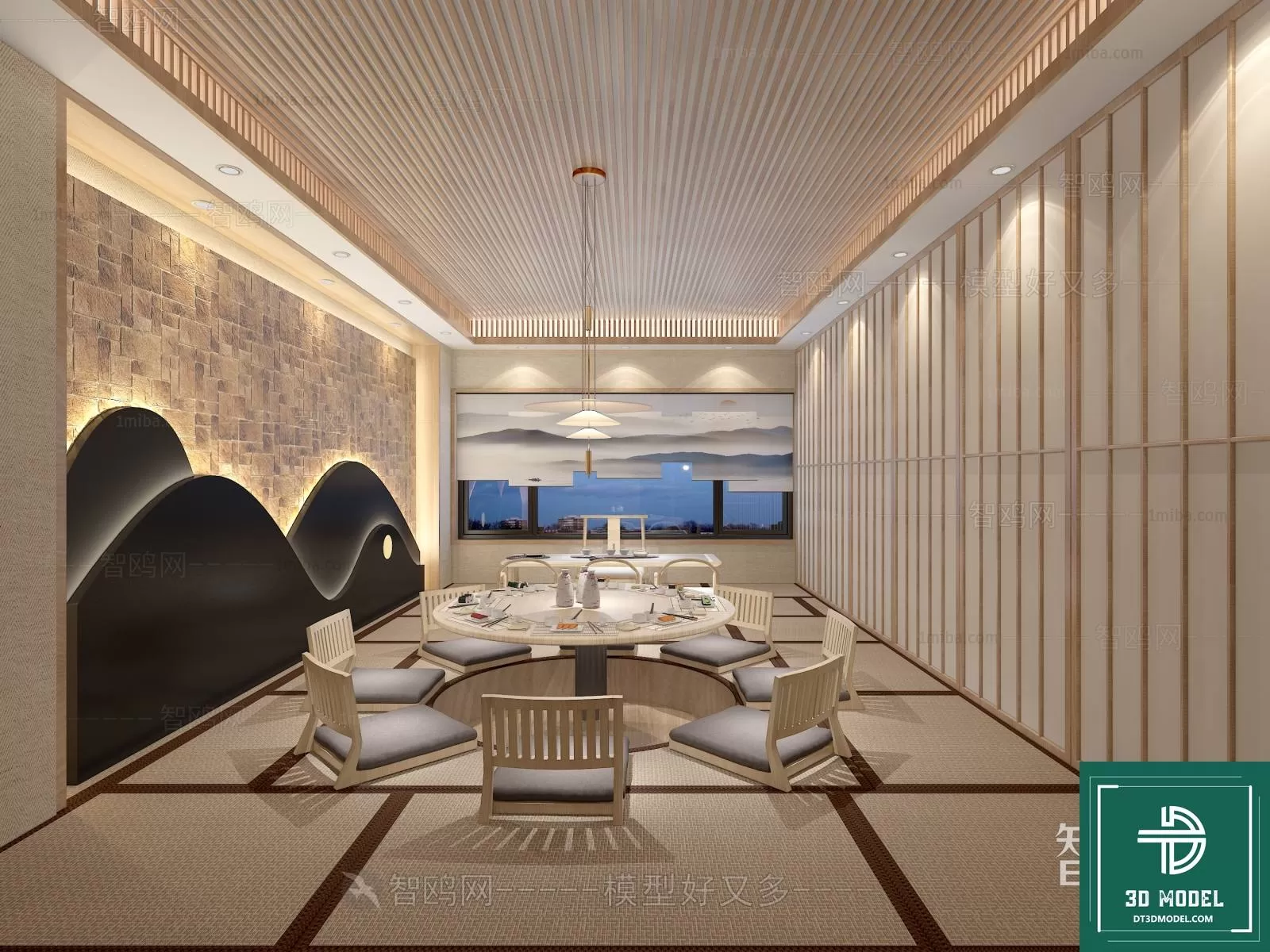 RESTAURANT – JAPAN STYLE – 3D BLOCK – 095