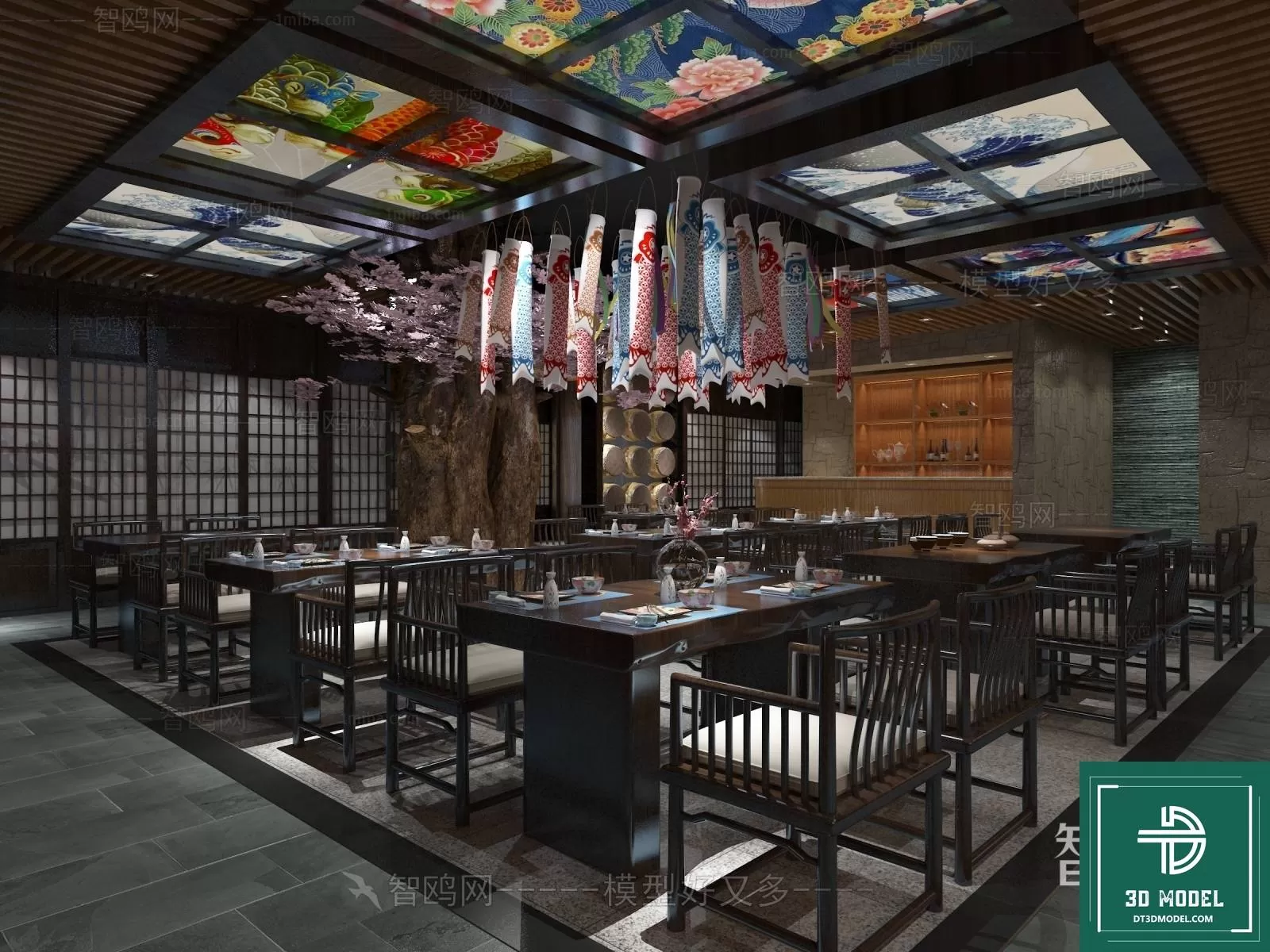 RESTAURANT – JAPAN STYLE – 3D BLOCK – 097