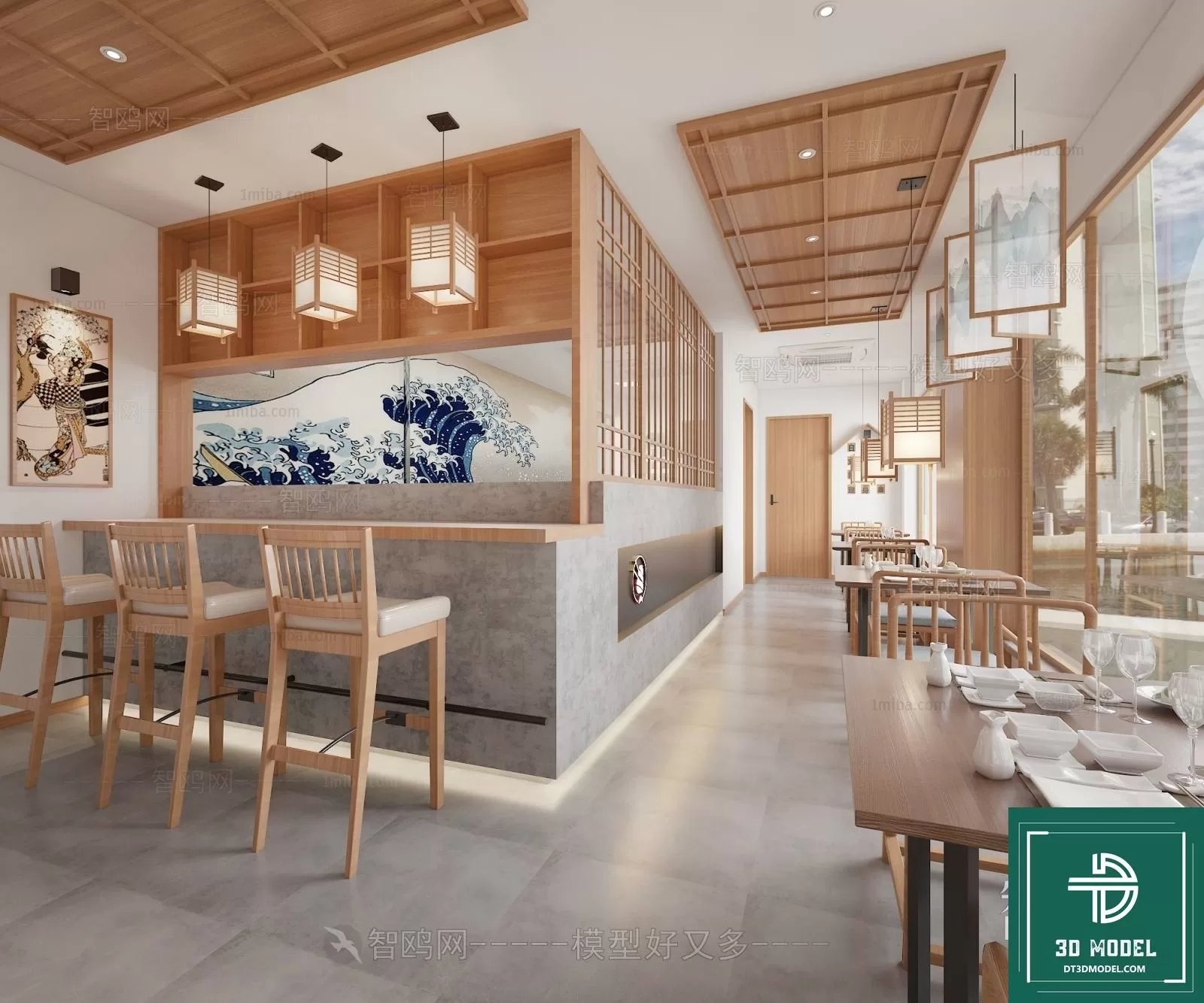 RESTAURANT – JAPAN STYLE – 3D BLOCK – 098