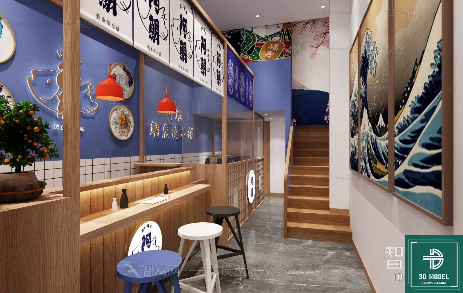 RESTAURANT – JAPAN STYLE – 3D BLOCK – 099