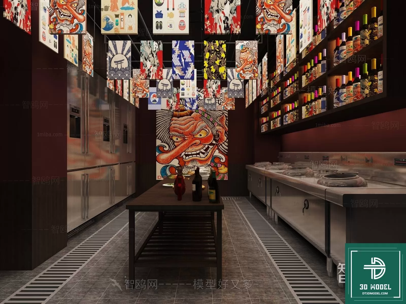 RESTAURANT – JAPAN STYLE – 3D BLOCK – 100