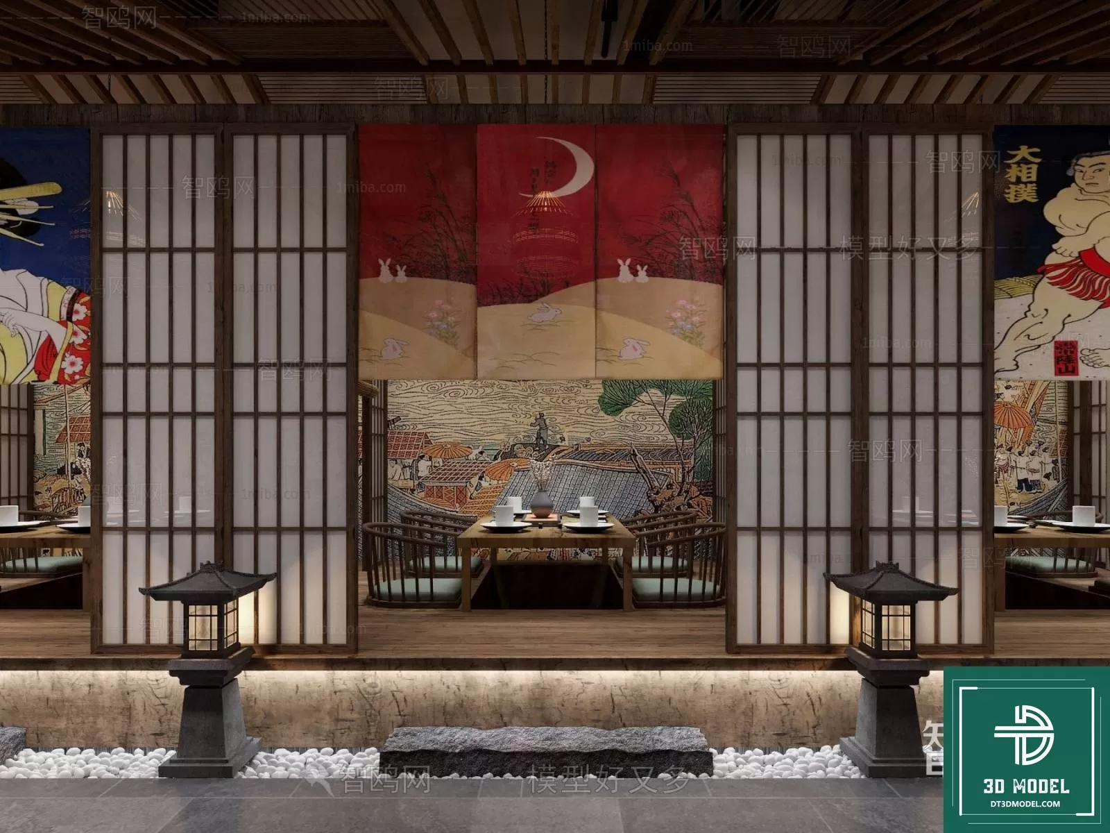 RESTAURANT – JAPAN STYLE – 3D BLOCK – 105