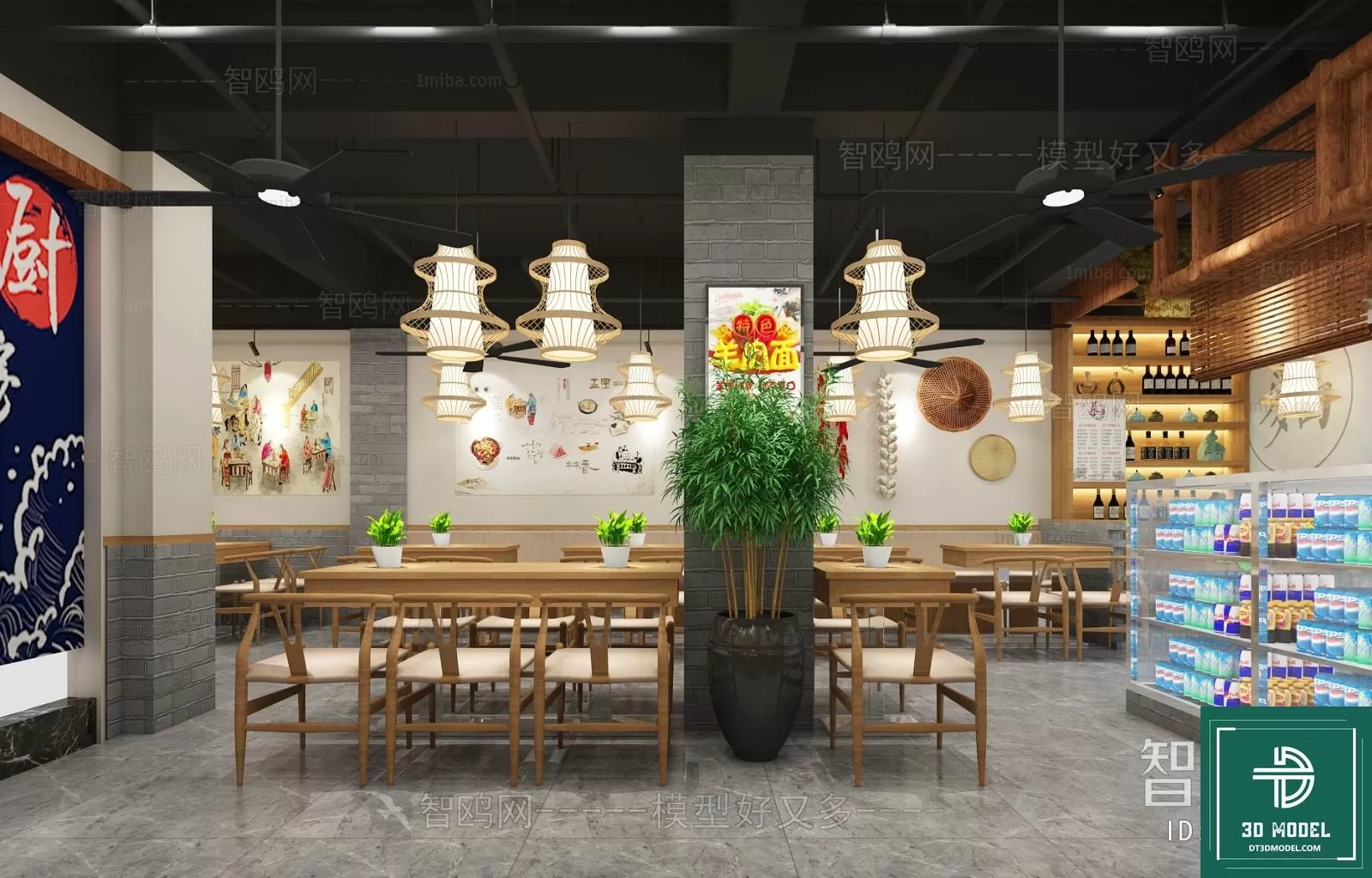 RESTAURANT – JAPAN STYLE – 3D BLOCK – 111