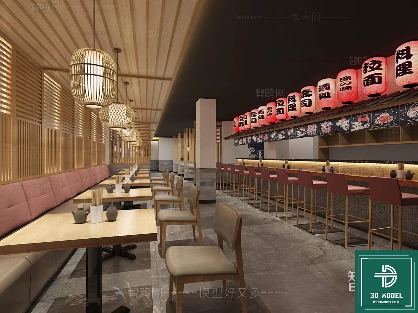 RESTAURANT – JAPAN STYLE – 3D BLOCK – 113