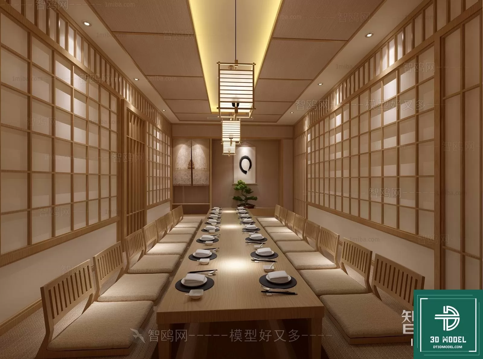 RESTAURANT – JAPAN STYLE – 3D BLOCK – 117