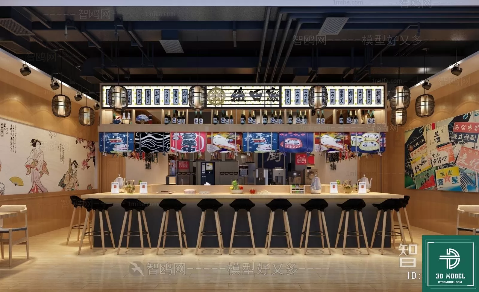 RESTAURANT – JAPAN STYLE – 3D BLOCK – 122