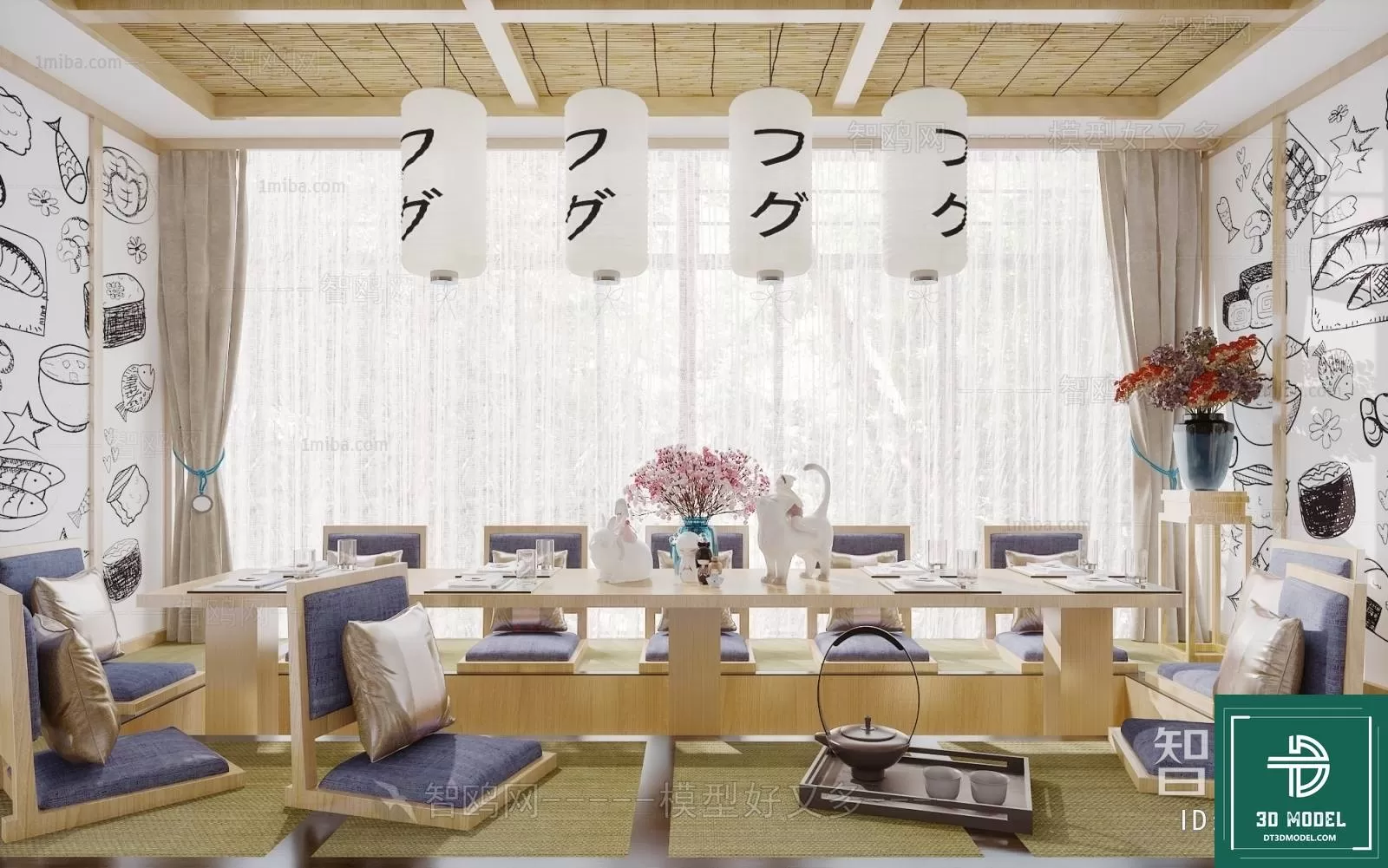RESTAURANT – JAPAN STYLE – 3D BLOCK – 125