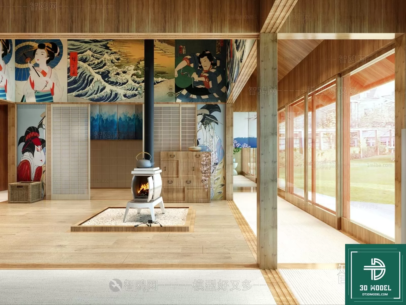 RESTAURANT – JAPAN STYLE – 3D BLOCK – 128