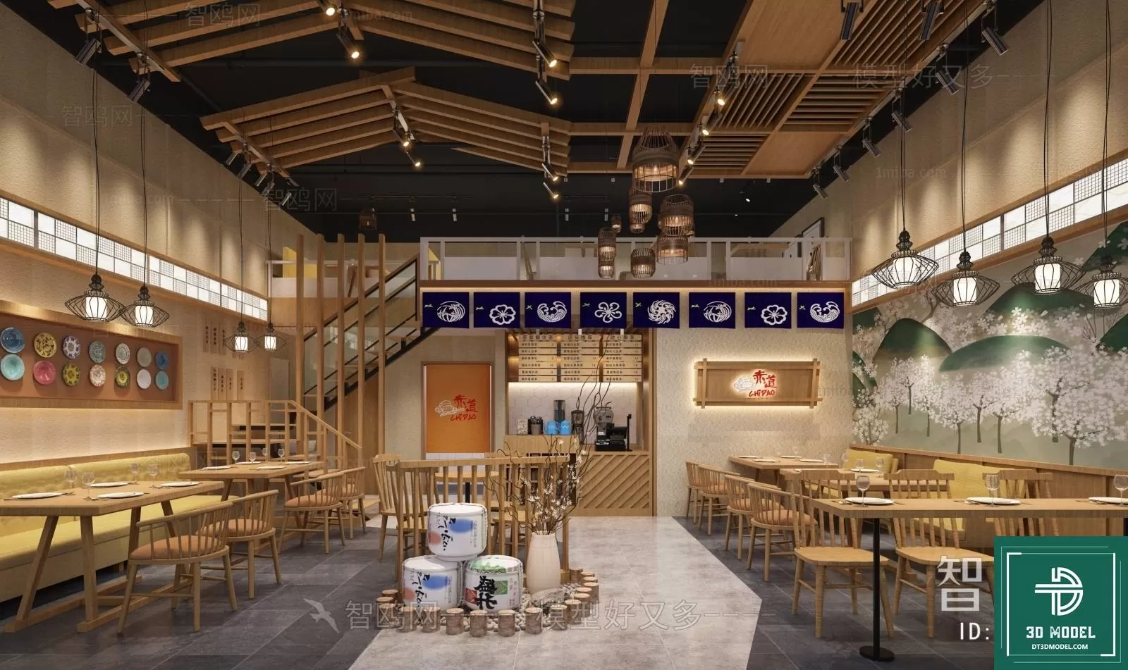 RESTAURANT – JAPAN STYLE – 3D BLOCK – 136