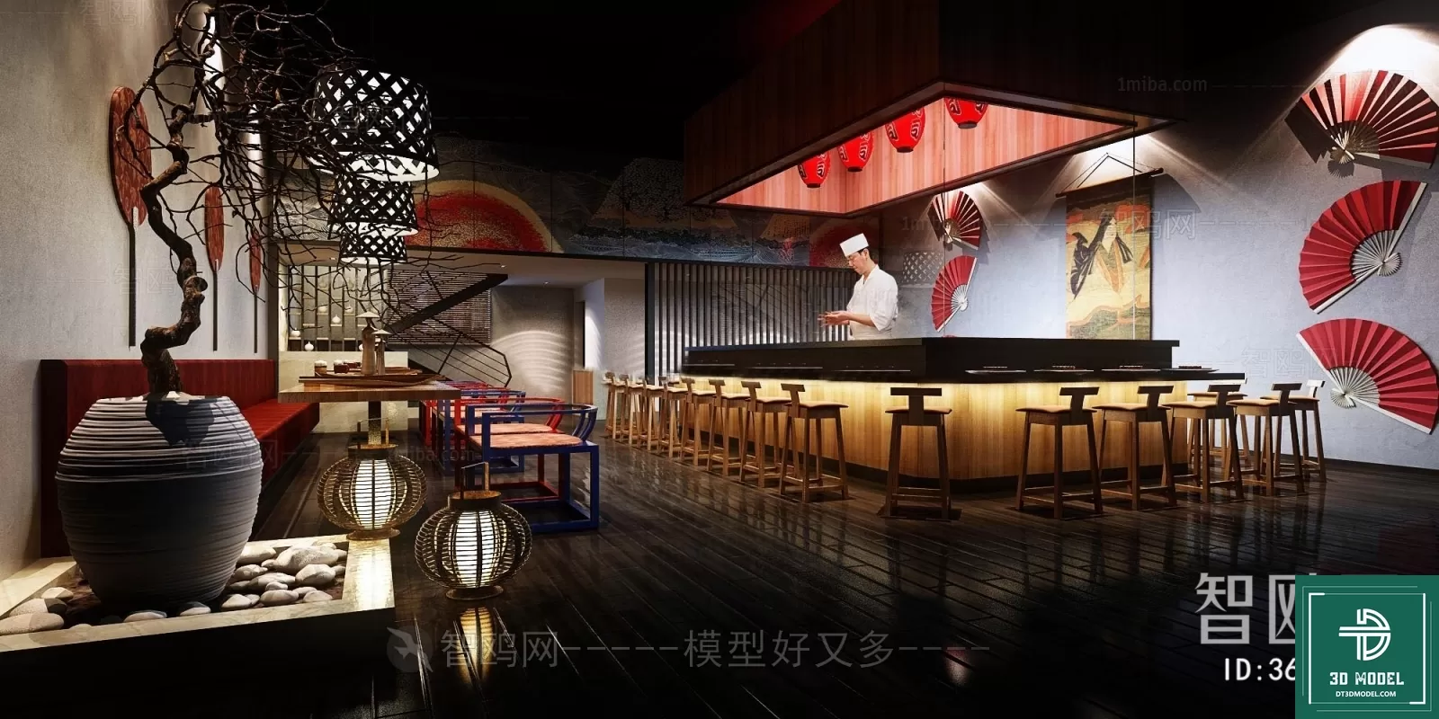 RESTAURANT – JAPAN STYLE – 3D BLOCK – 145