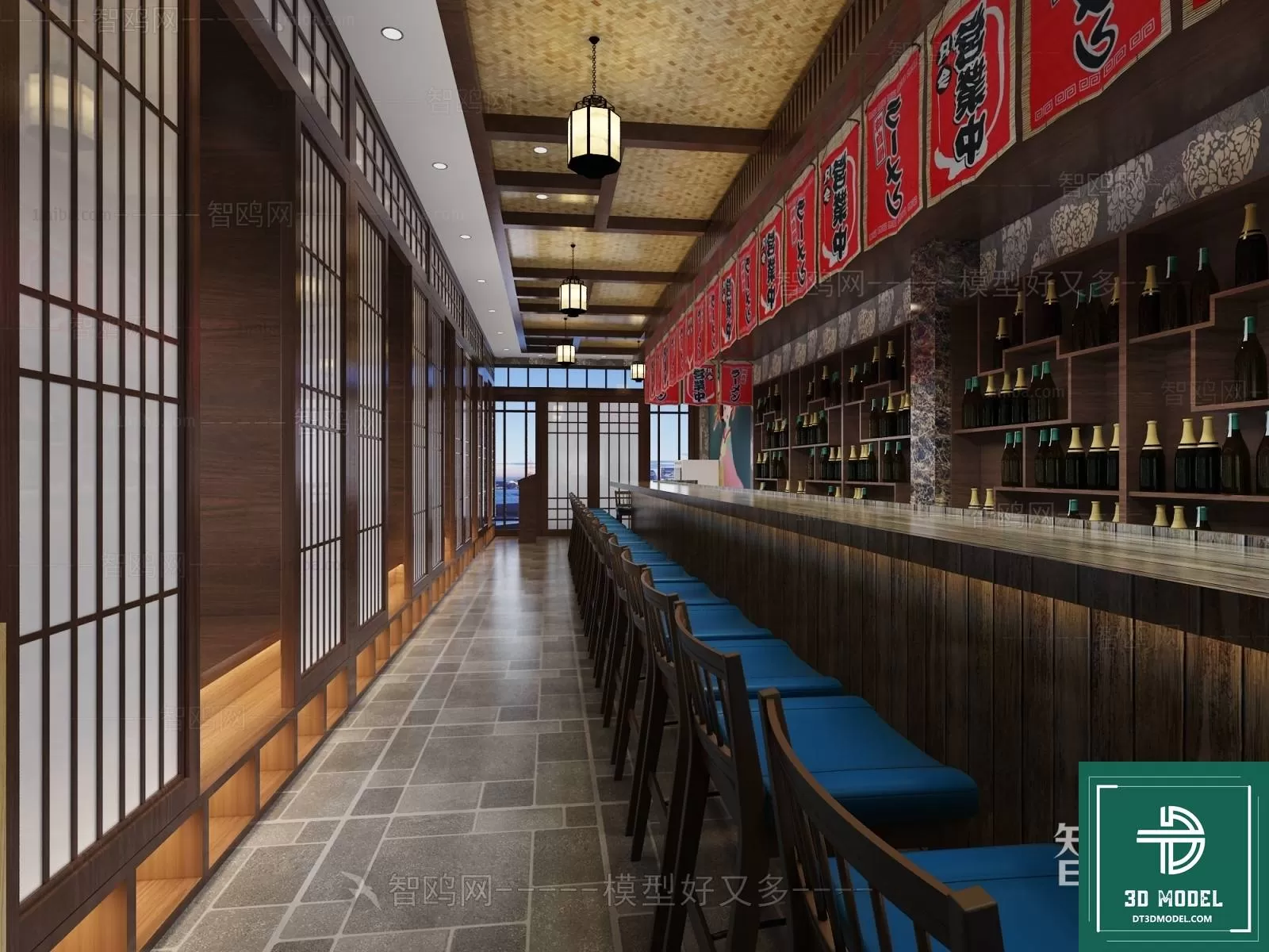 RESTAURANT – JAPAN STYLE – 3D BLOCK – 156