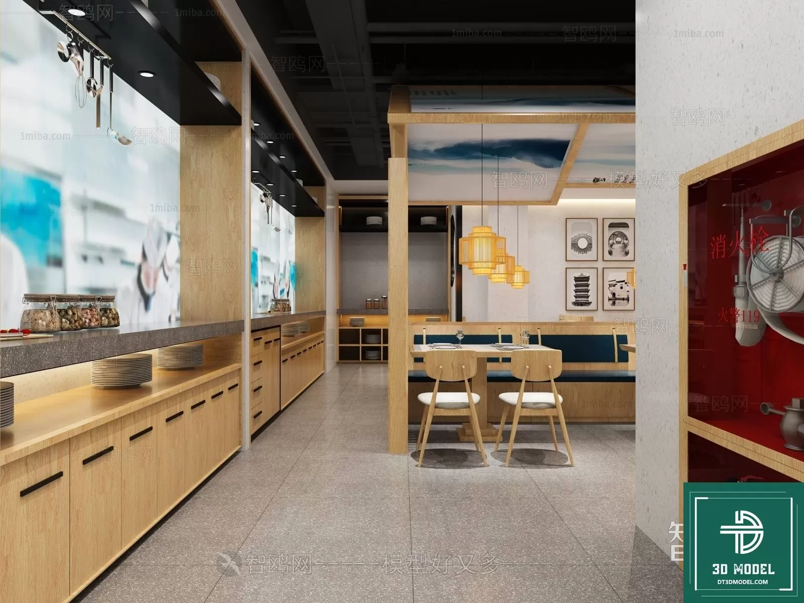 RESTAURANT – JAPAN STYLE – 3D BLOCK – 157