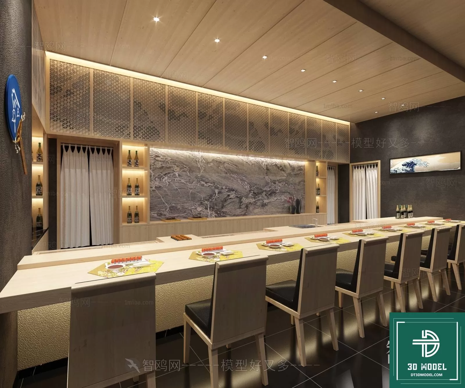 RESTAURANT – JAPAN STYLE – 3D BLOCK – 194