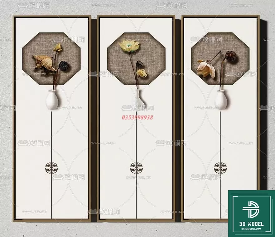 CHINESE PICTURE – DECOR – 3D MODELS – 002 CHINESE PICTURE – DECOR – 3D MODELS – 002