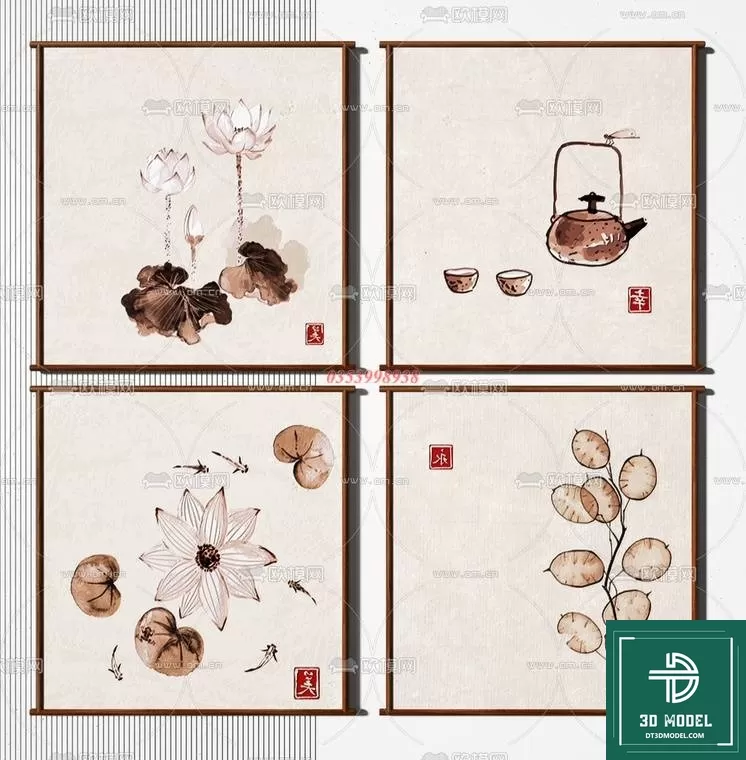 CHINESE PICTURE – DECOR – 3D MODELS – 003 CHINESE PICTURE – DECOR – 3D MODELS – 003