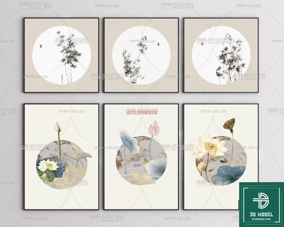 CHINESE PICTURE – DECOR – 3D MODELS – 005 CHINESE PICTURE – DECOR – 3D MODELS – 005