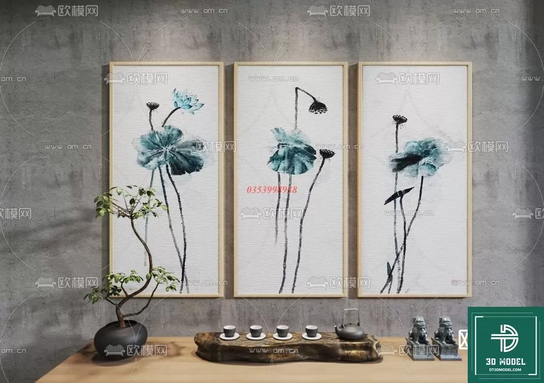 CHINESE PICTURE – DECOR – 3D MODELS – 008 CHINESE PICTURE – DECOR – 3D MODELS – 008