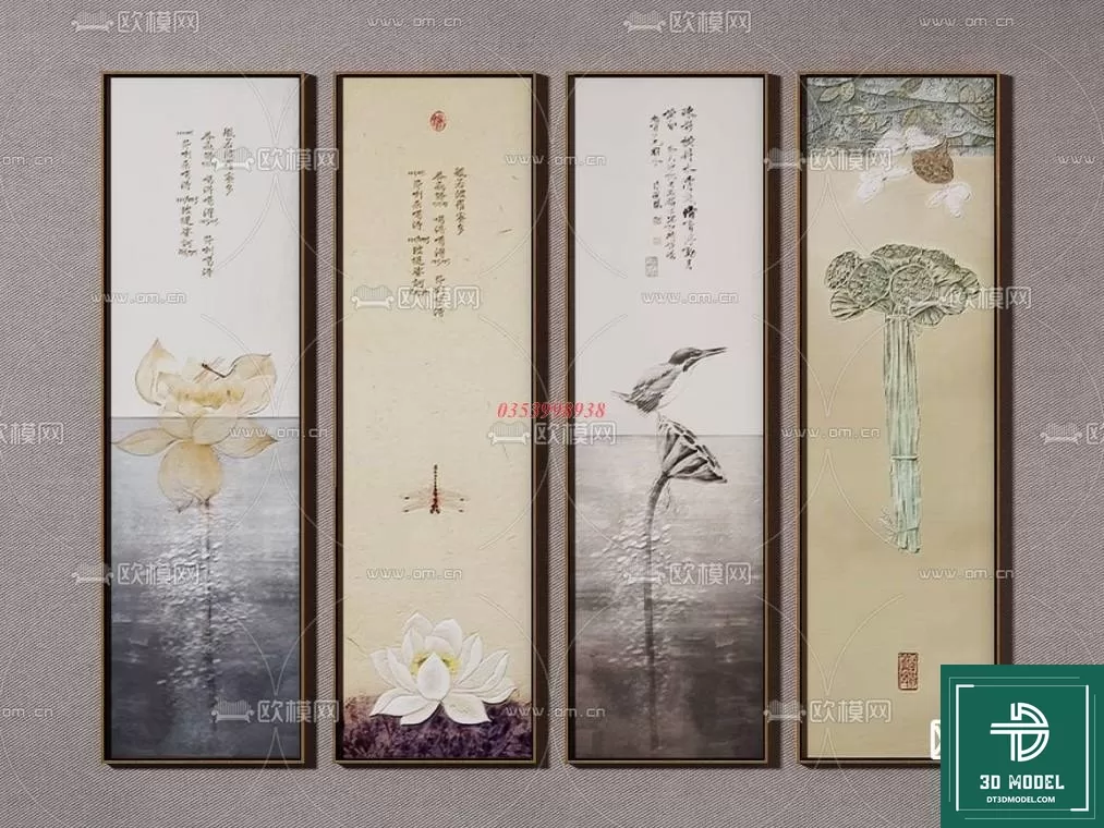 CHINESE PICTURE – DECOR – 3D MODELS – 011 CHINESE PICTURE – DECOR – 3D MODELS – 011