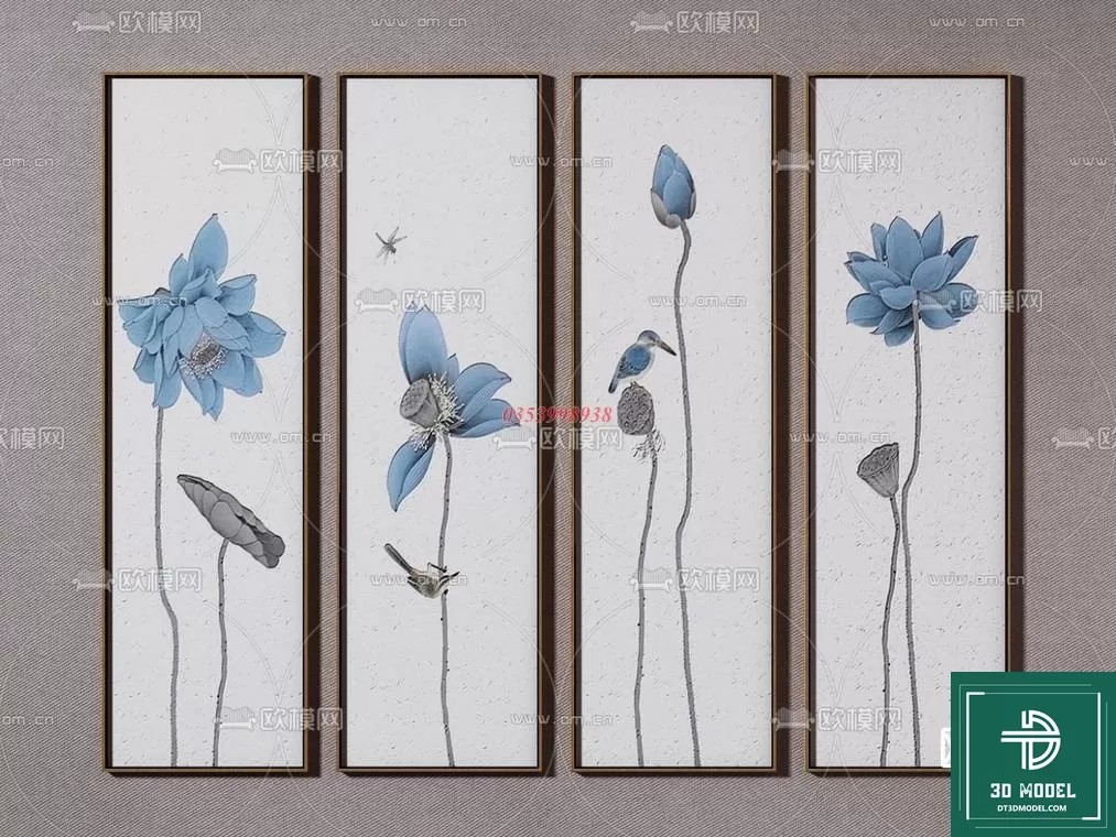 CHINESE PICTURE – DECOR – 3D MODELS – 016 CHINESE PICTURE – DECOR – 3D MODELS – 016