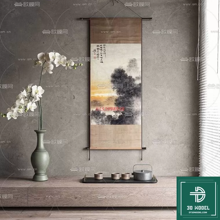 CHINESE PICTURE – DECOR – 3D MODELS – 019 CHINESE PICTURE – DECOR – 3D MODELS – 019