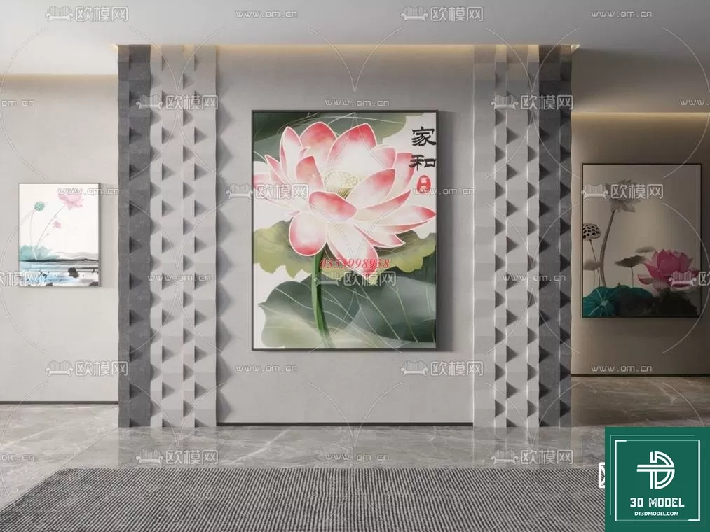 CHINESE PICTURE – DECOR – 3D MODELS – 024 CHINESE PICTURE – DECOR – 3D MODELS – 024