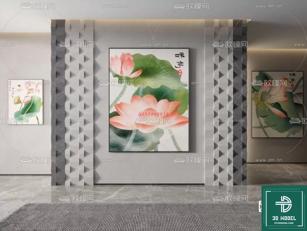 CHINESE PICTURE – DECOR – 3D MODELS – 025 CHINESE PICTURE – DECOR – 3D MODELS – 025