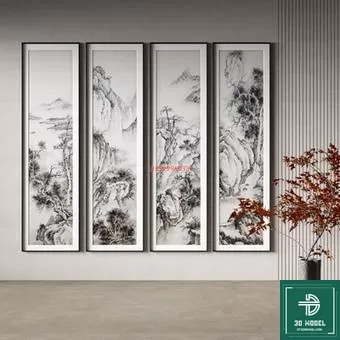 CHINESE PICTURE – DECOR – 3D MODELS – 033 CHINESE PICTURE – DECOR – 3D MODELS – 033