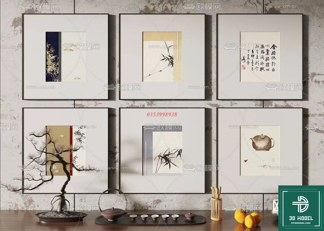 CHINESE PICTURE – DECOR – 3D MODELS – 039 CHINESE PICTURE – DECOR – 3D MODELS – 039