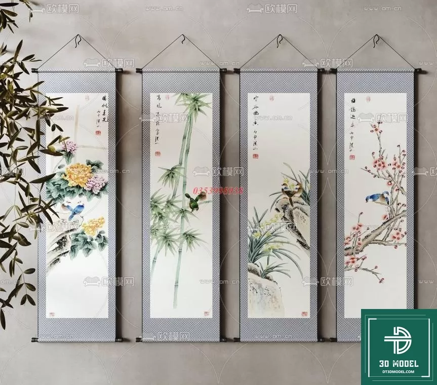 CHINESE PICTURE – DECOR – 3D MODELS – 040 CHINESE PICTURE – DECOR – 3D MODELS – 040