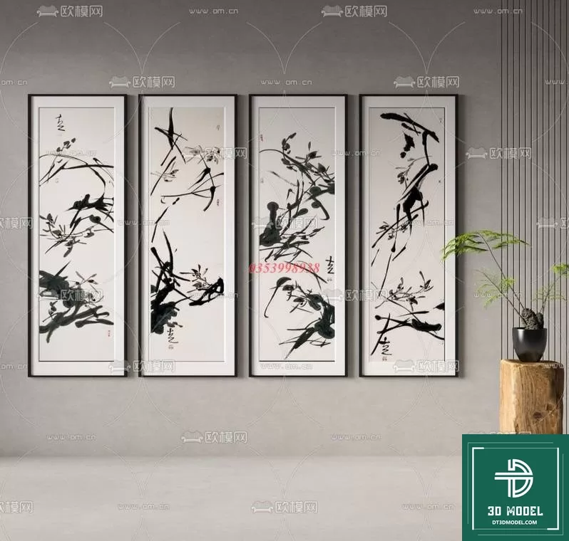 CHINESE PICTURE – DECOR – 3D MODELS – 046 CHINESE PICTURE – DECOR – 3D MODELS – 046