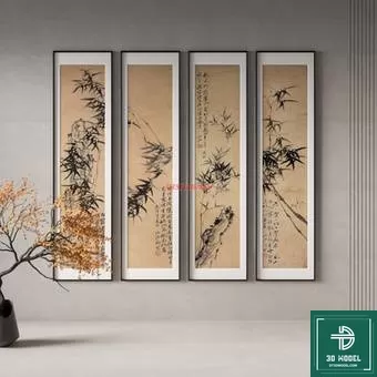 CHINESE PICTURE – DECOR – 3D MODELS – 048 CHINESE PICTURE – DECOR – 3D MODELS – 048