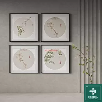 CHINESE PICTURE – DECOR – 3D MODELS – 052 CHINESE PICTURE – DECOR – 3D MODELS – 052