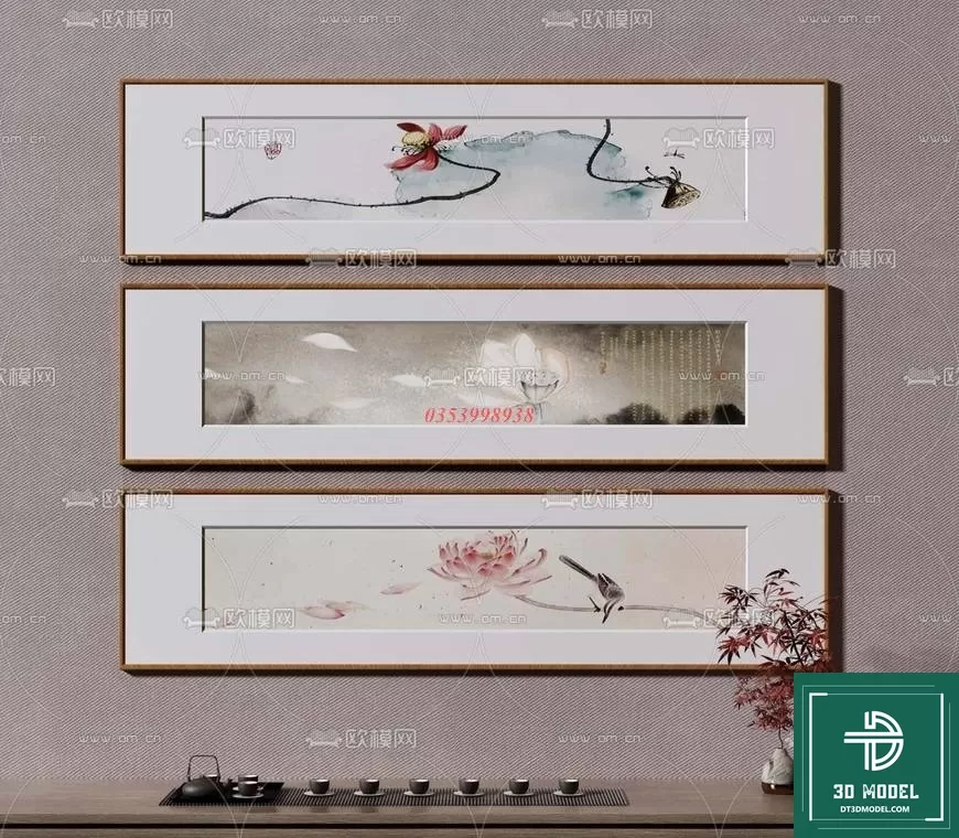 CHINESE PICTURE – DECOR – 3D MODELS – 053 CHINESE PICTURE – DECOR – 3D MODELS – 053