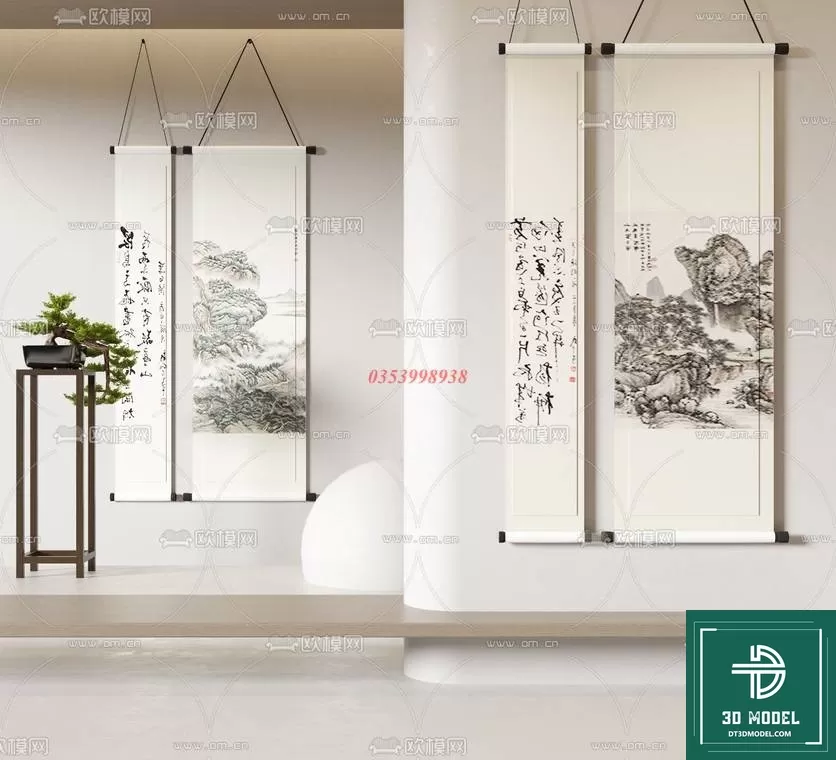 CHINESE PICTURE – DECOR – 3D MODELS – 055 CHINESE PICTURE – DECOR – 3D MODELS – 055