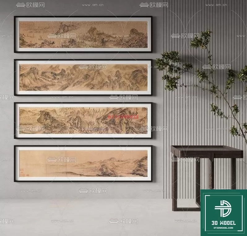 CHINESE PICTURE – DECOR – 3D MODELS – 060