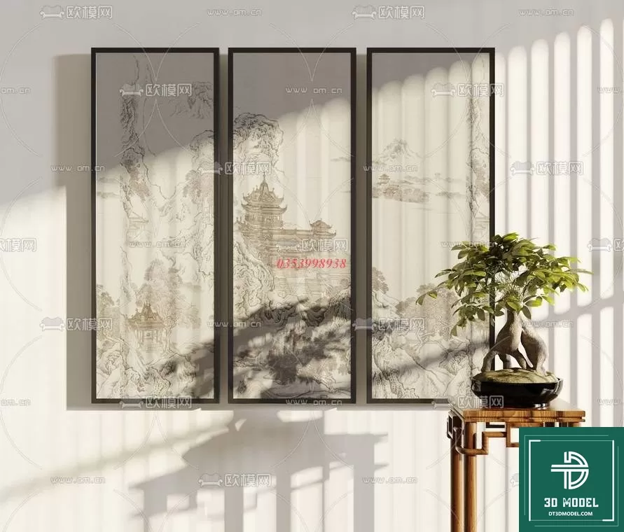 CHINESE PICTURE – DECOR – 3D MODELS – 089