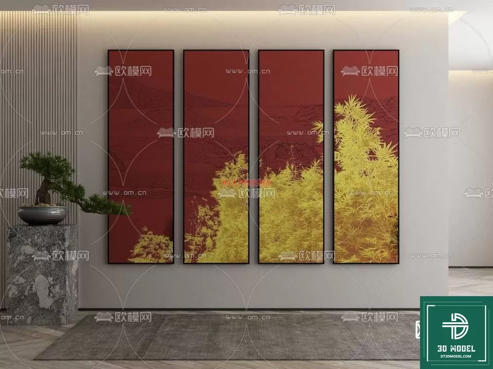 CHINESE PICTURE – DECOR – 3D MODELS – 092