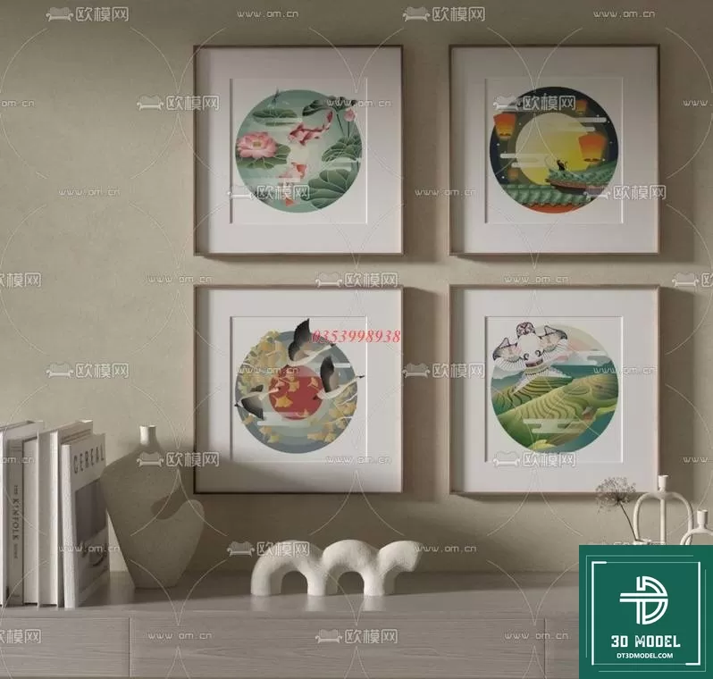 CHINESE PICTURE – DECOR – 3D MODELS – 106