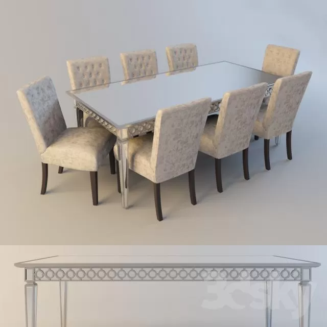 3DSKYMODEL – Dining Table sets – 4561