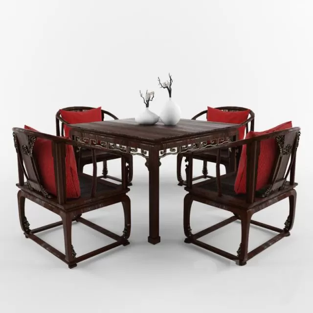3DSKYMODEL – Dining Table sets – 4564