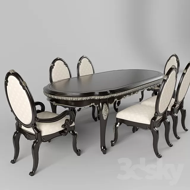 3DSKYMODEL – Dining Table sets – 4567