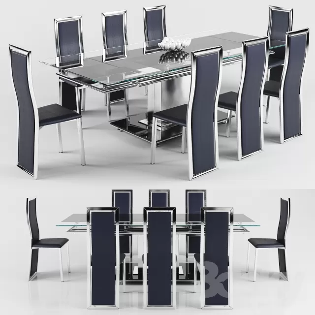3DSKYMODEL – Dining Table sets – 4568
