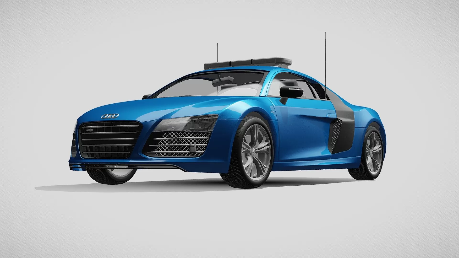 Audi 3D Car (FBX) – audi r8 v10 plus 2013 safety – 3D Model