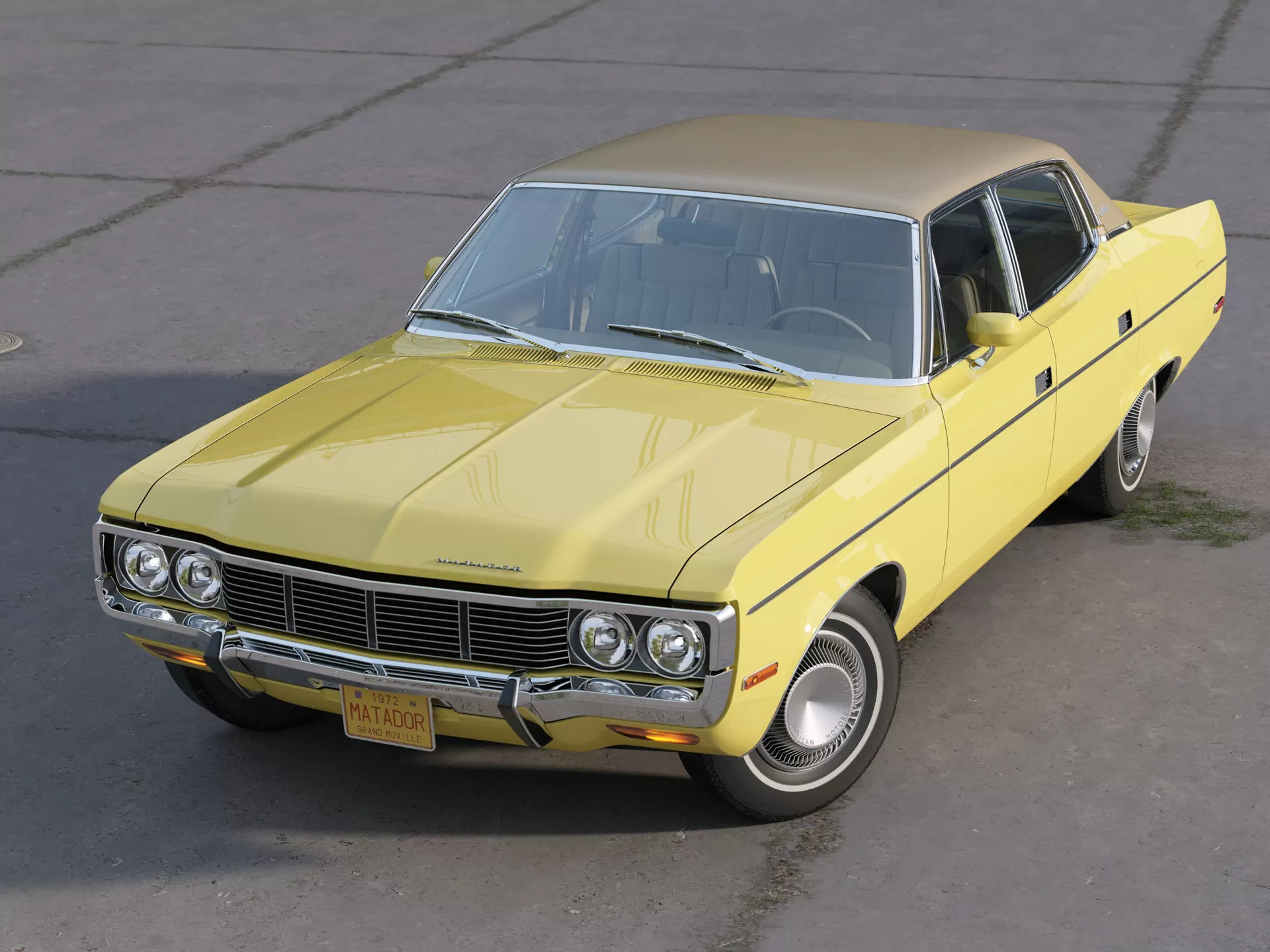 AMERICAN CLASSIC CAR – amc matador 1972 – 3D Model