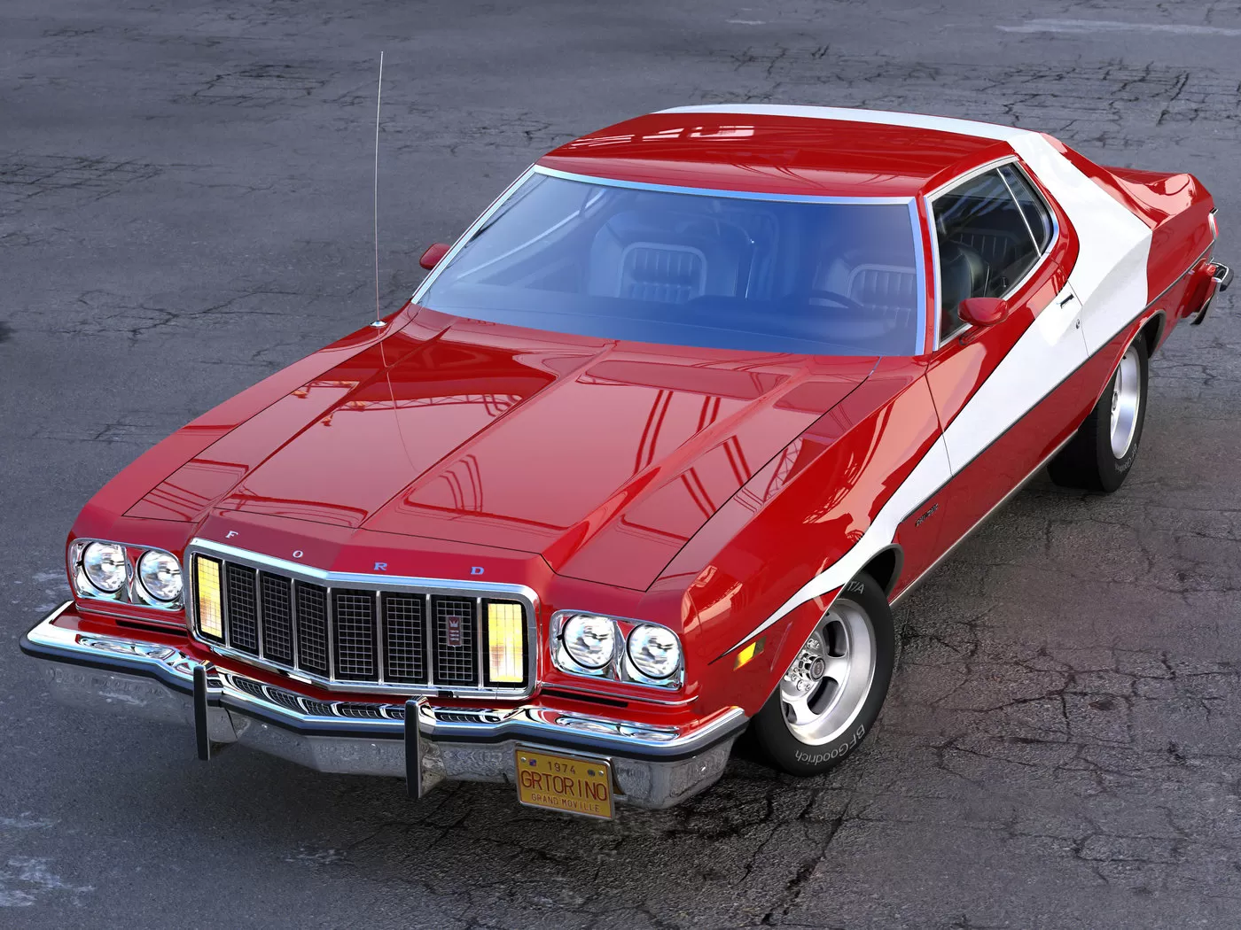 AMERICAN CLASSIC CAR – Ford Gran Torino – 3D Model
