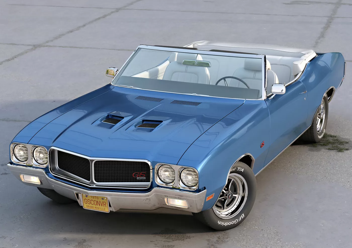 AMERICAN CLASSIC CAR – gs convertible 1970 – 3D Model