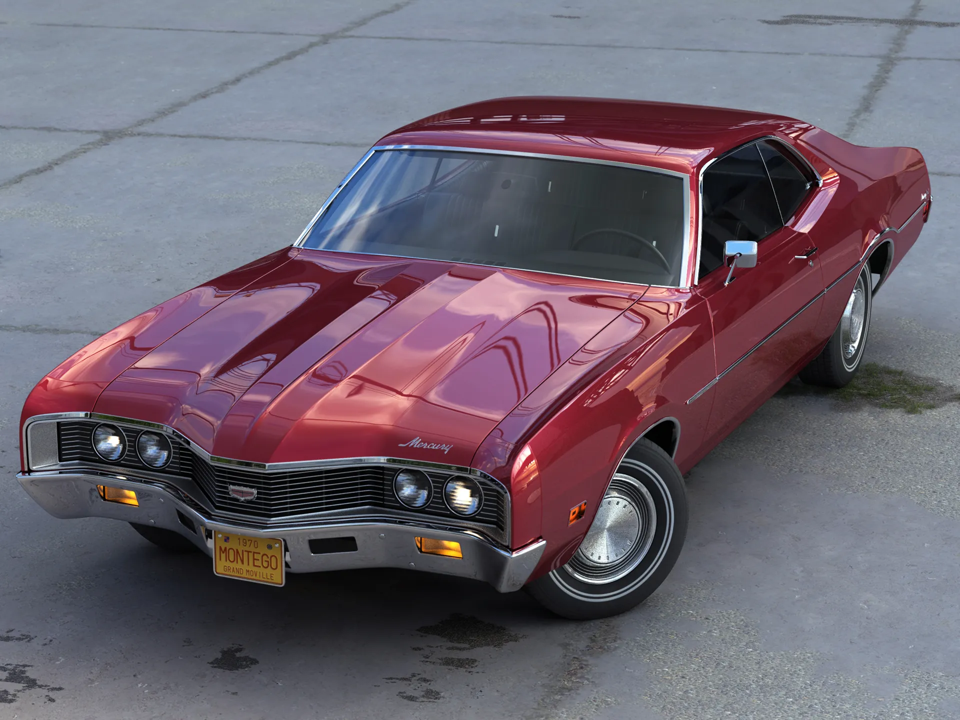 AMERICAN CLASSIC CAR – mercury montego 1970 – 3D Model