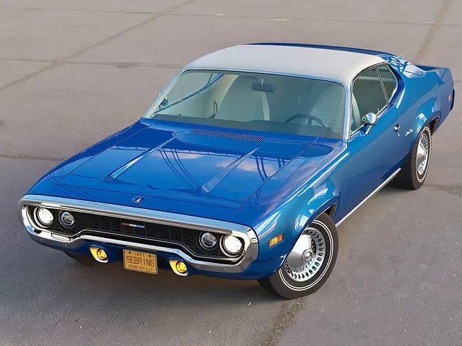 AMERICAN CLASSIC CAR – plymouth satellite 1971 – 3D Model