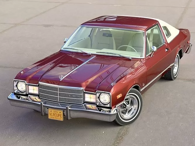 AMERICAN CLASSIC CAR – plymouth volare coupe 1976 – 3D Model