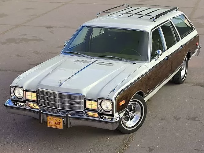 AMERICAN CLASSIC CAR – plymouth volare wagon 1976 – 3D Model